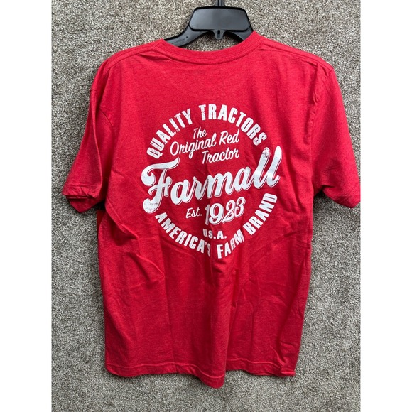 Other - NWT Case IH Farmall Circle Logo Men's Medium‎ Heathered Red Short Sleeve Tee